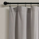 Lush Decor Linen Button Wide Width Single Curtain Panel (1 Panel)