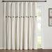 Lush Decor Linen Button Wide Width Single Curtain Panel (1 Panel)