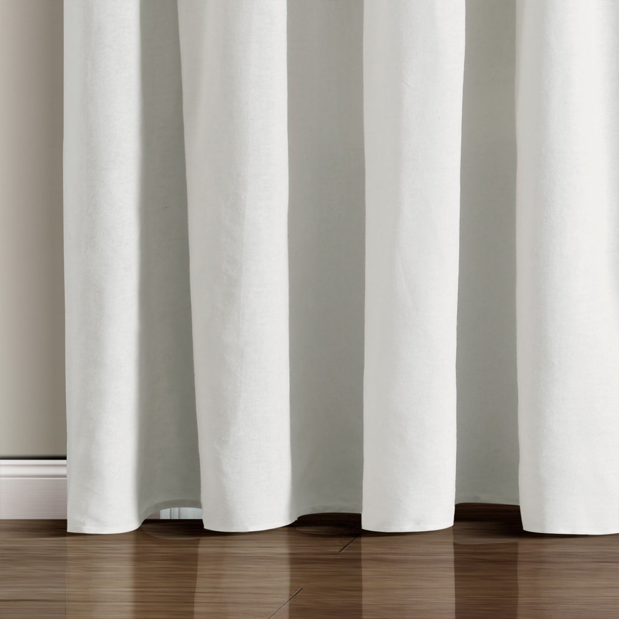 Lush Decor Linen Button Wide Width Single Curtain Panel (1 Panel)