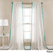 Lush Decor Linen Pom Pom Curtain Panel Pair - 52 x 84