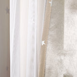 Lush Decor Star Sheer Insulated Grommet Blackout Window Curtain Panel Pair