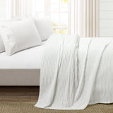 Lush Decor Super Cozy Ultra Soft Ribbed Faux Fur Oversized Bedspread/Blanket