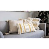 Lush Decor Toulouse Tassel Decorative Pillow Yellow Single 20X20
