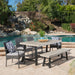 Luster Outdoor 6-piece Wicker Dining Set by Christopher Knight Home