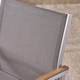 Luton Outdoor Wicker Dining Chair with Aluminum Frame (Set of 2) by Christopher Knight Home