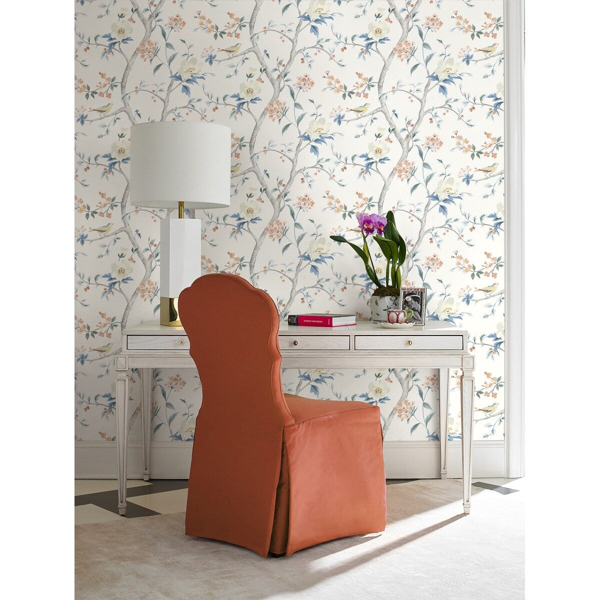 Luxe Haven Floral Trail Peel and Stick Wallpaper