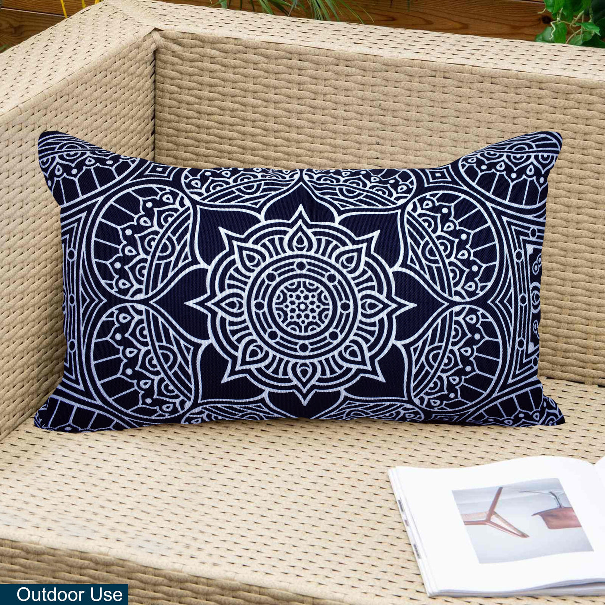 Indoor Outdoor Weatherproof Pillow with Insert - 18x18 | 12x20 | Inches