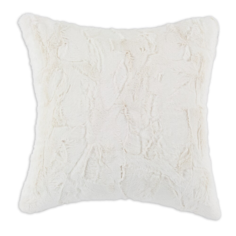 Luxe Ivory 17-inch Decorative Throw Pillow