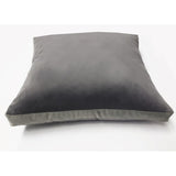 Edie At Home Velvet Decorative Throw Pillow, Slate