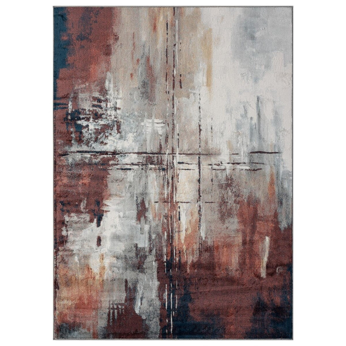 Luxe Weavers Distressed Modern Abstract Area Rug, Indoor Carpet