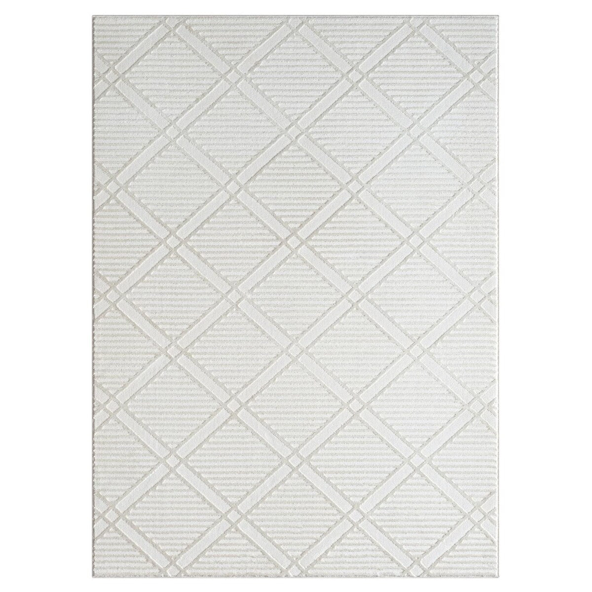 Luxe Weavers Geometric Diamond Shaped Area Rug, Medium Pile Indoor Carpet