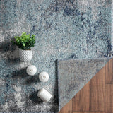 Luxe Weavers Lagos Collection 7926 Blue 2x3 Art Deco Area Rug