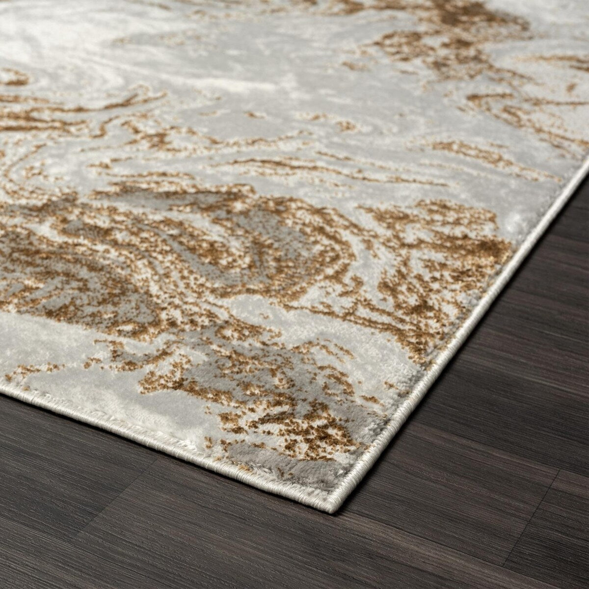 Luxe Weavers Marble Abstract Area Rug, Non-Shedding Carpet