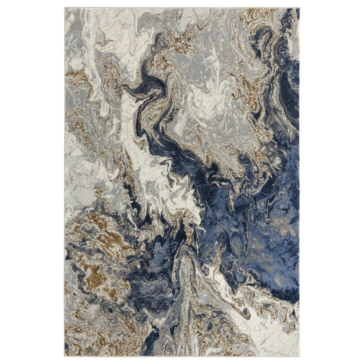 Luxe Weavers Marble Abstract Area Rug, Non-Shedding Carpet