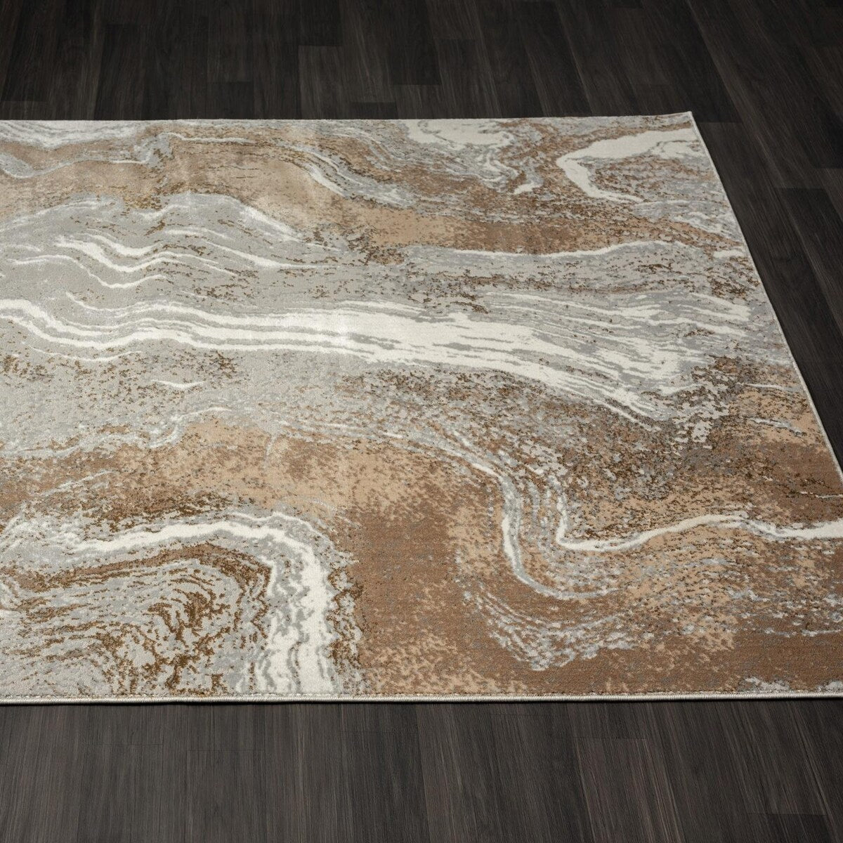 Luxe Weavers Marble Abstract Area Rug, Non-Shedding Carpet