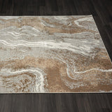 Luxe Weavers Marble Abstract Area Rug, Non-Shedding Carpet