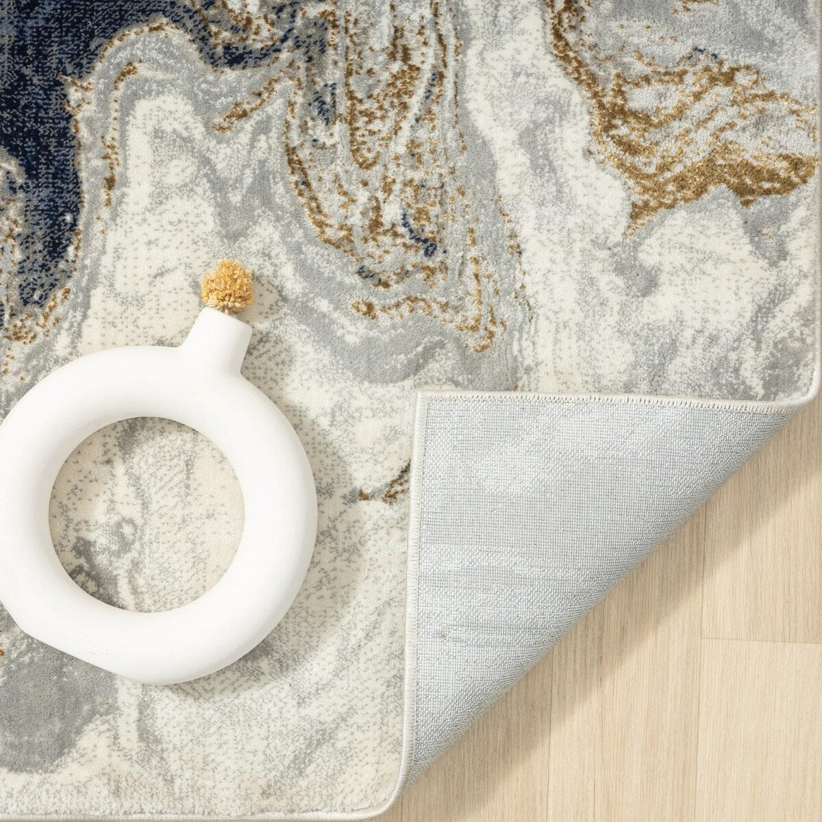 Luxe Weavers Marble Abstract Area Rug, Non-Shedding Carpet