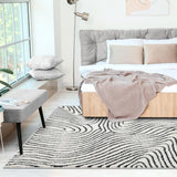 Luxe Weavers Modern Swirl Area Rug Geometric Carpet for Living Room