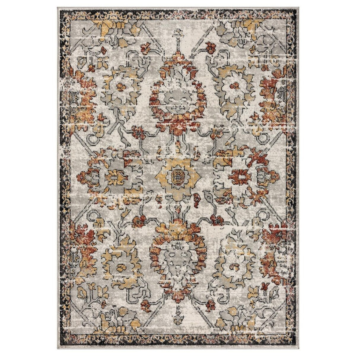 Luxe Weavers Oriental Floral Distressed Area Rug
