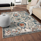 Luxe Weavers Oriental Floral Distressed Area Rug
