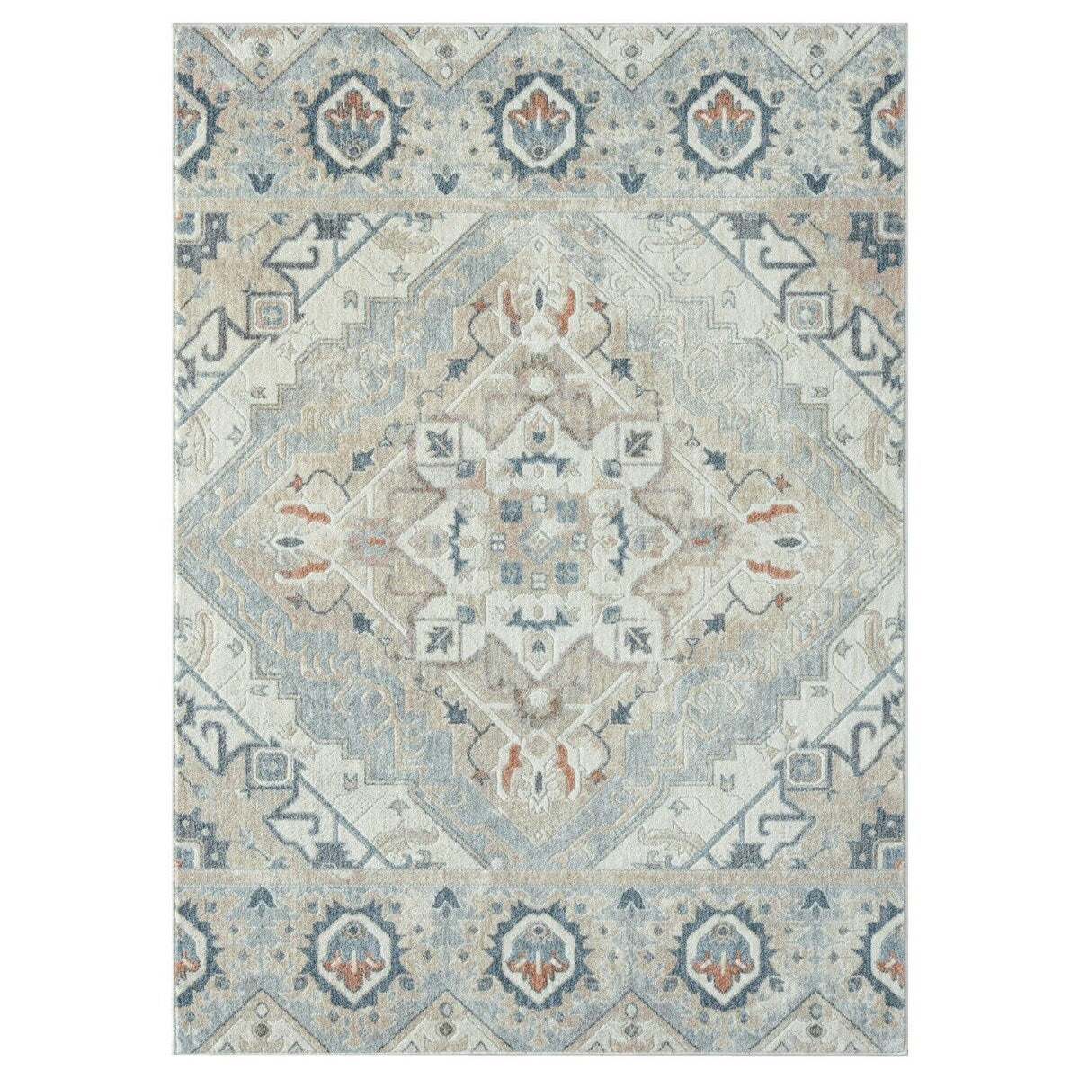 Luxe Weavers Western Geometric Area Rug, for Bedroom and Living Rooms