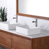 Luxier BSH16-T Waterfall Single Handle 1-Hole Vessel Bathroom Faucet with Drain