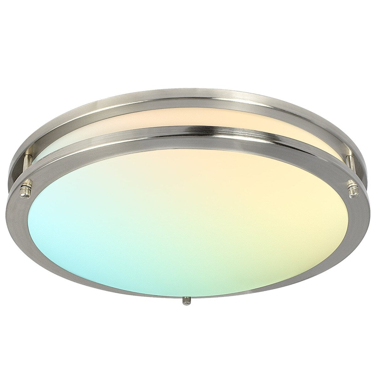 Luxrite 16 Inch LED Flush Mount Ceiling Light, Color Temperature Selectable 2700K / 3000K / 3500K / 4000K / 5000K