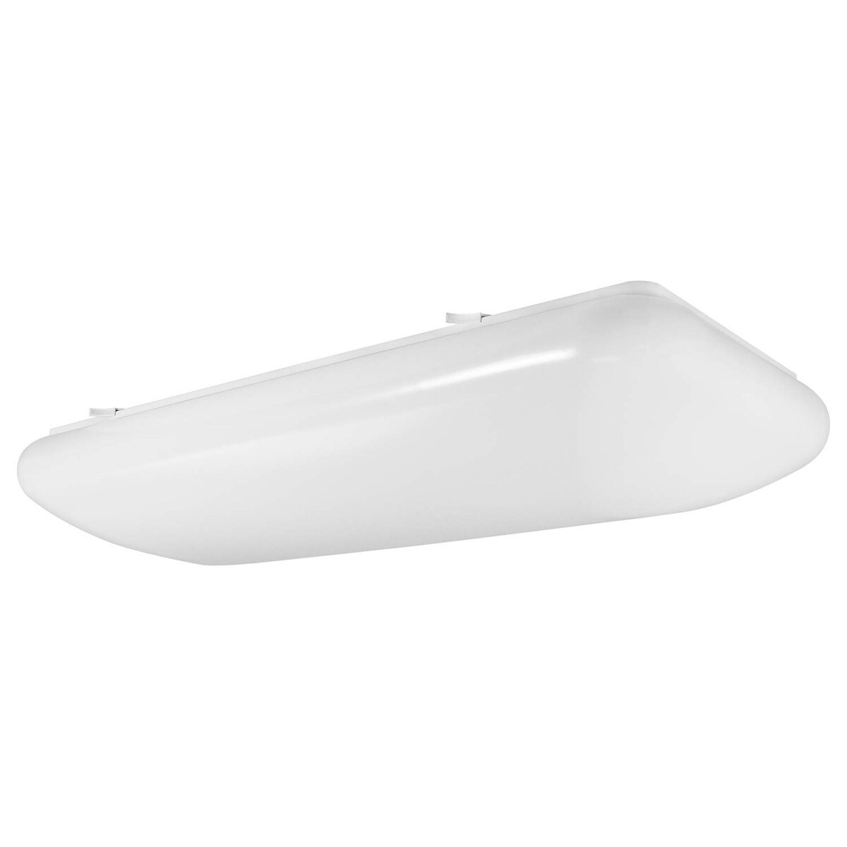 Luxrite 2FT Puff LED Flush Mount Light Fixture, 34W, 3500 Lumens, 110-277V, Energy Star & ETL Listed, Damp Rated