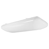 Luxrite 2FT Puff LED Flush Mount Light Fixture, 34W, 3500 Lumens, 110-277V, Energy Star & ETL Listed, Damp Rated
