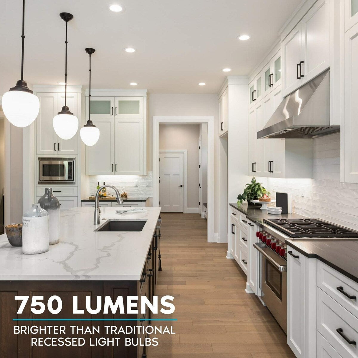 Luxrite 4 Inch Dimmable LED Recessed Lights, 10W (60W Equivalent), 700 Lumens, Baffle Trim, IC & Damp Rated (12 Pack)
