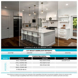 Luxrite 4" LED Recessed Lights, 14W=75W, 5 Color Options, 950 Lumens, Dimmable, Wet Rated,Baffle Trim 6 Pack