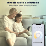 Luxrite 6 inch Smart LED Recessed Lighting, RGBW Color Changing, WiFi and Voice Control, Alexa and Google Home