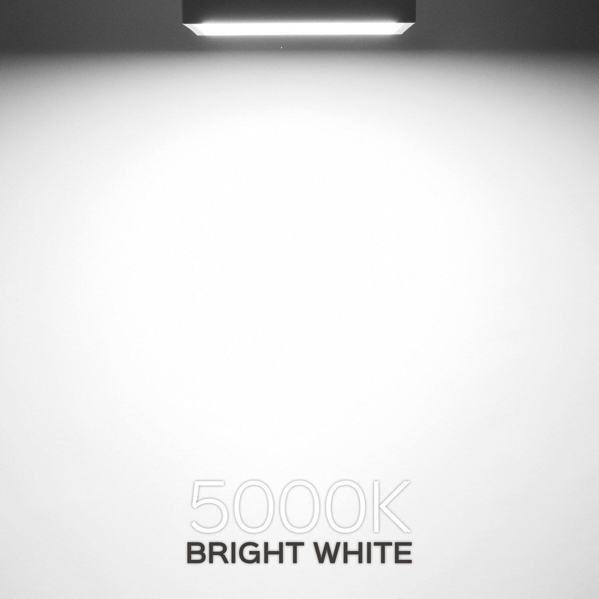 Luxrite 6 Inch Square Surface Mount LED Ceiling Light, 15W, 1000 Lumens, Dimmable, Wet Rated, Energy Star, White Finish
