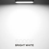 Luxrite 6 Inch Square Surface Mount LED Ceiling Light, 15W, 1000 Lumens, Dimmable, Wet Rated, Energy Star, White Finish