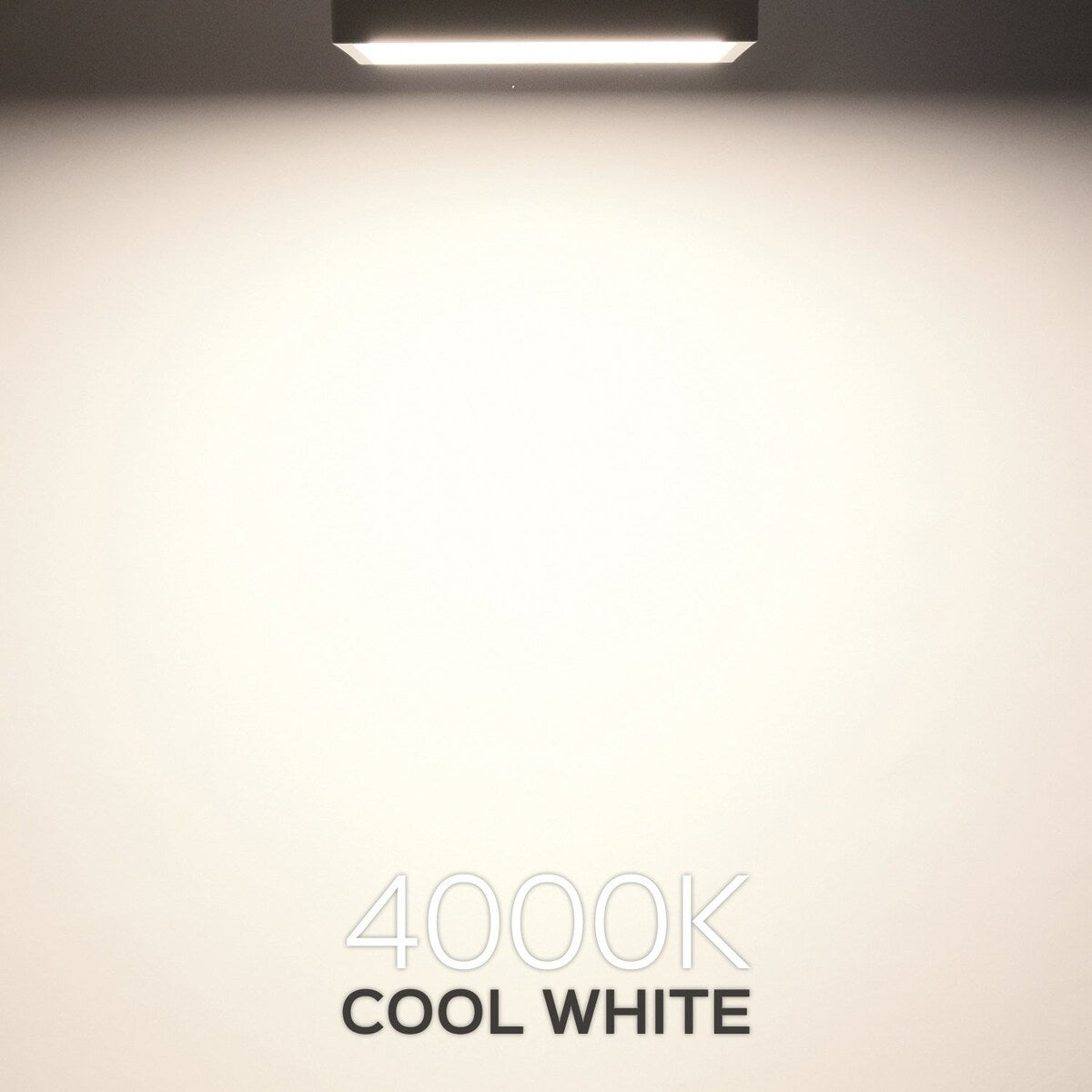 Luxrite 6 Inch Square Surface Mount LED Ceiling Light, 15W, 1000 Lumens, Dimmable, Wet Rated, Energy Star, White Finish