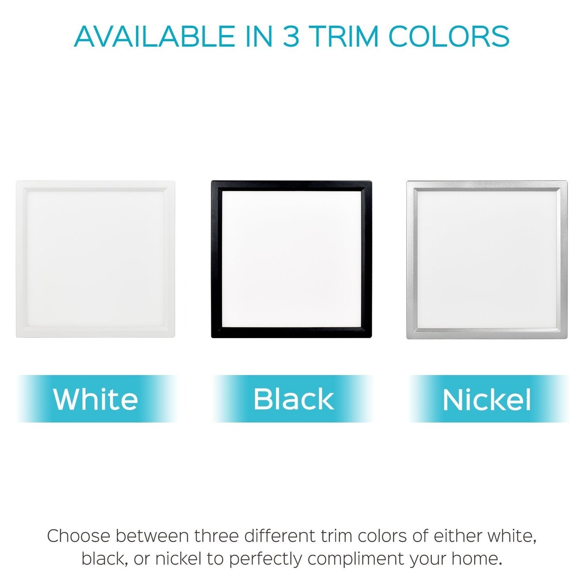 Luxrite 6 Inch Square Surface Mount LED Ceiling Light, 15W, 1000 Lumens, Dimmable, Wet Rated, Energy Star, White Finish
