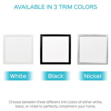 Luxrite 6 Inch Square Surface Mount LED Ceiling Light, 15W, 1000 Lumens, Dimmable, Wet Rated, Energy Star, White Finish