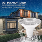 Luxrite Dusk to Dawn PAR38 LED Bulb 90W Equivalent 1250 Lumens Wet Rated UL Listed E26 Base 2 Pack