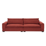 Luxurious Comfort 2-Seater Upholstered Sofa Couch, Combo Item Loveseat Couch for Living Room with 2 Pillows
