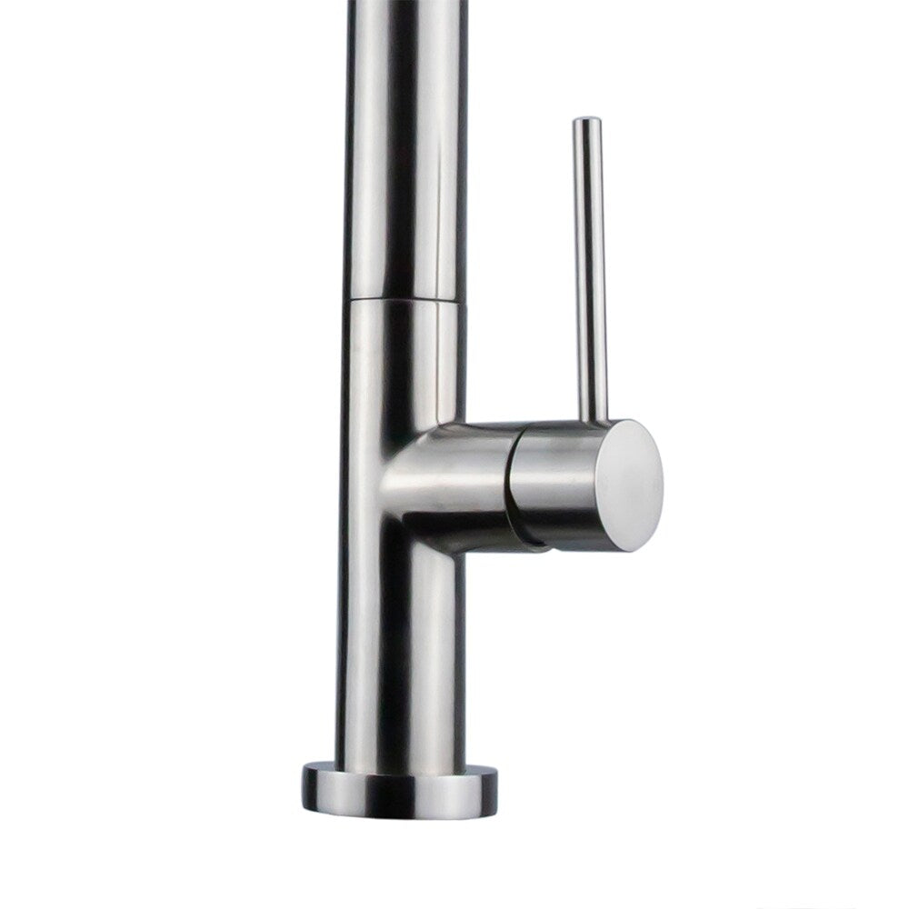 Luxurious Single Handle Kitchen Faucet Brushed Nickel Finish