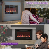 Luxurious TV Stand & Fireplace Combo Integrated LED Fireplace Features