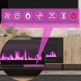 Luxurious TV Stand & Fireplace Combo Integrated LED Fireplace Features