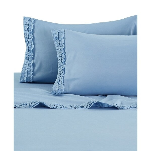 Luxuriously Soft and Romantic Design Ruffled Bed Sheet Sets