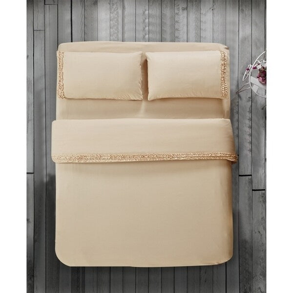 Luxuriously Soft and Romantic Design Ruffled Bed Sheet Sets