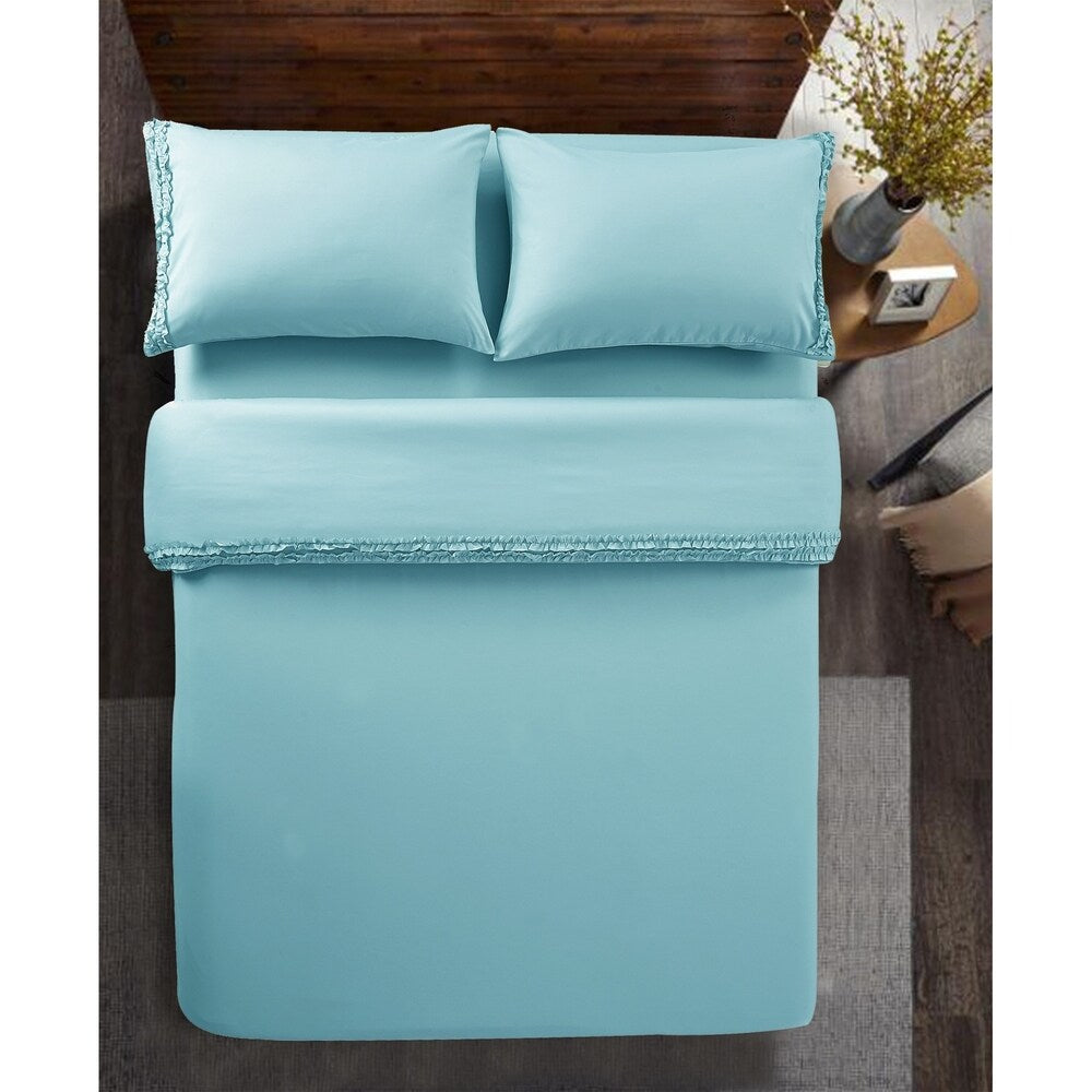 Luxuriously Soft and Romantic Design Ruffled Bed Sheet Sets
