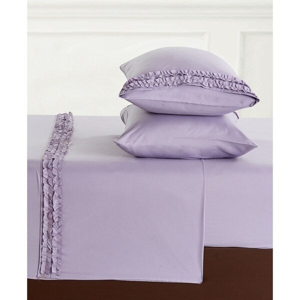 Luxuriously Soft and Romantic Design Ruffled Bed Sheet Sets
