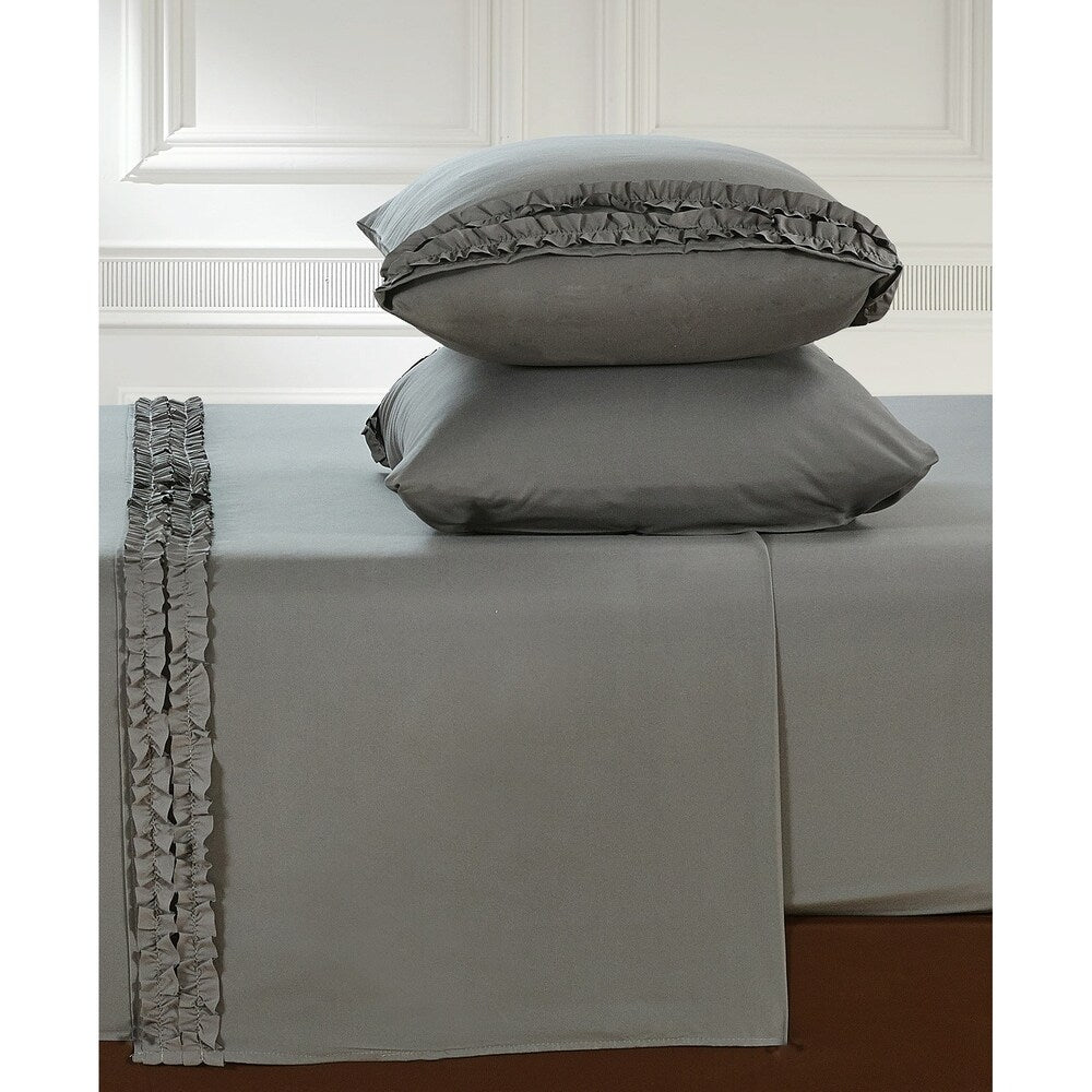 Luxuriously Soft and Romantic Design Ruffled Bed Sheet Sets