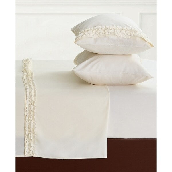 Luxuriously Soft and Romantic Design Ruffled Bed Sheet Sets