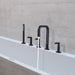 Luxury 5-Hole 3-Handle Bathtub Faucet with Handheld Spray