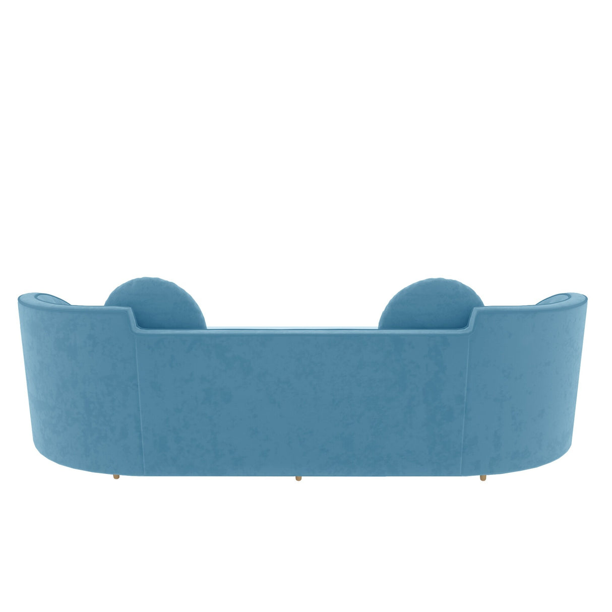 Luxury 96" Vertical Channel Tufted Curved Performance Velvet Sofa
